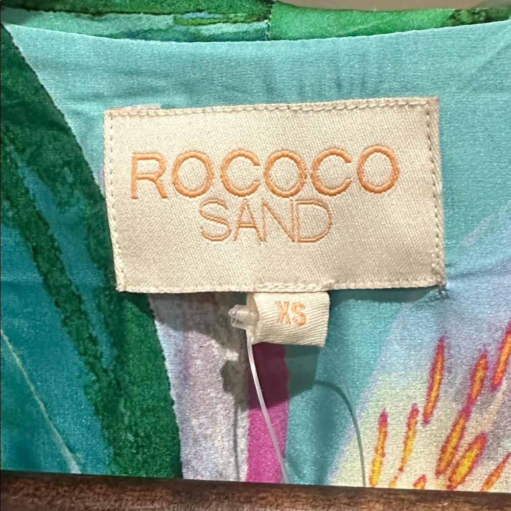 Rococo Sand Blue and Pink Floral Mini Dress - Picture 12 of 16
